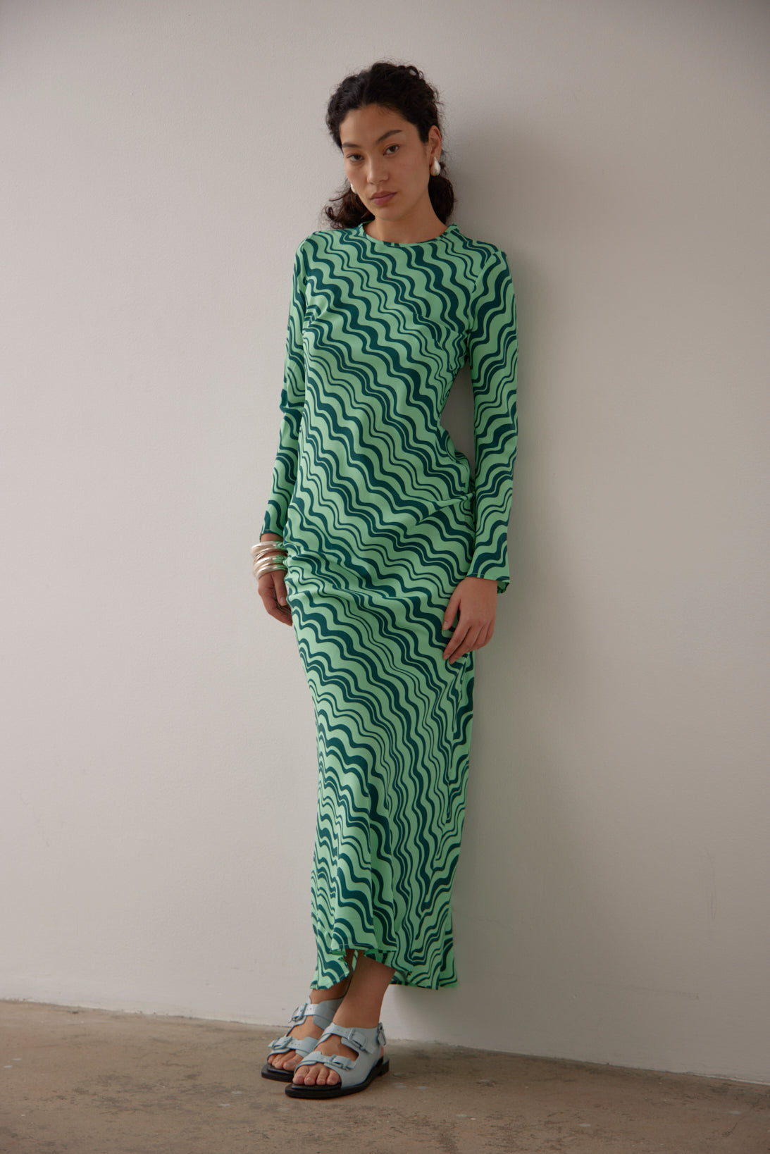 Gary Bigeni | Leong Dress - Marta Tides Green