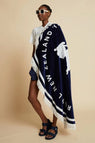 Karen Walker | Round Runaway Sailor Girl Towel - Navy/White/Multi