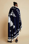 Karen Walker | Round Runaway Sailor Girl Towel - Navy/White/Multi