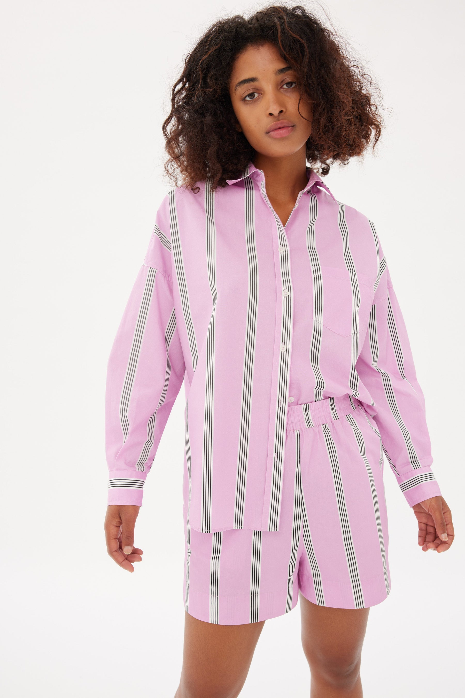 LMND | Chiara Shirt - Pink/White/Black