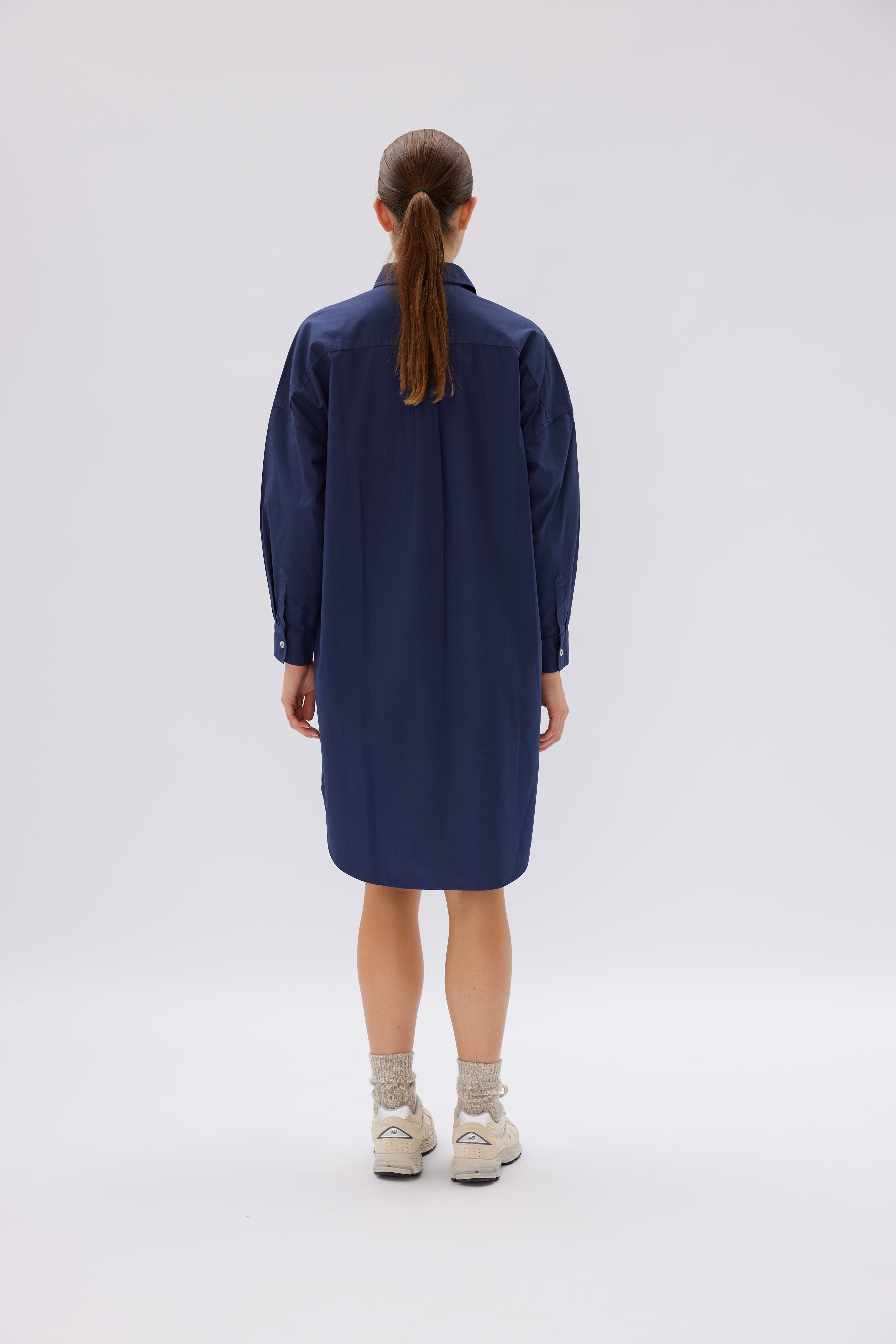 LMND | Chiara Shirt Dress - Navy