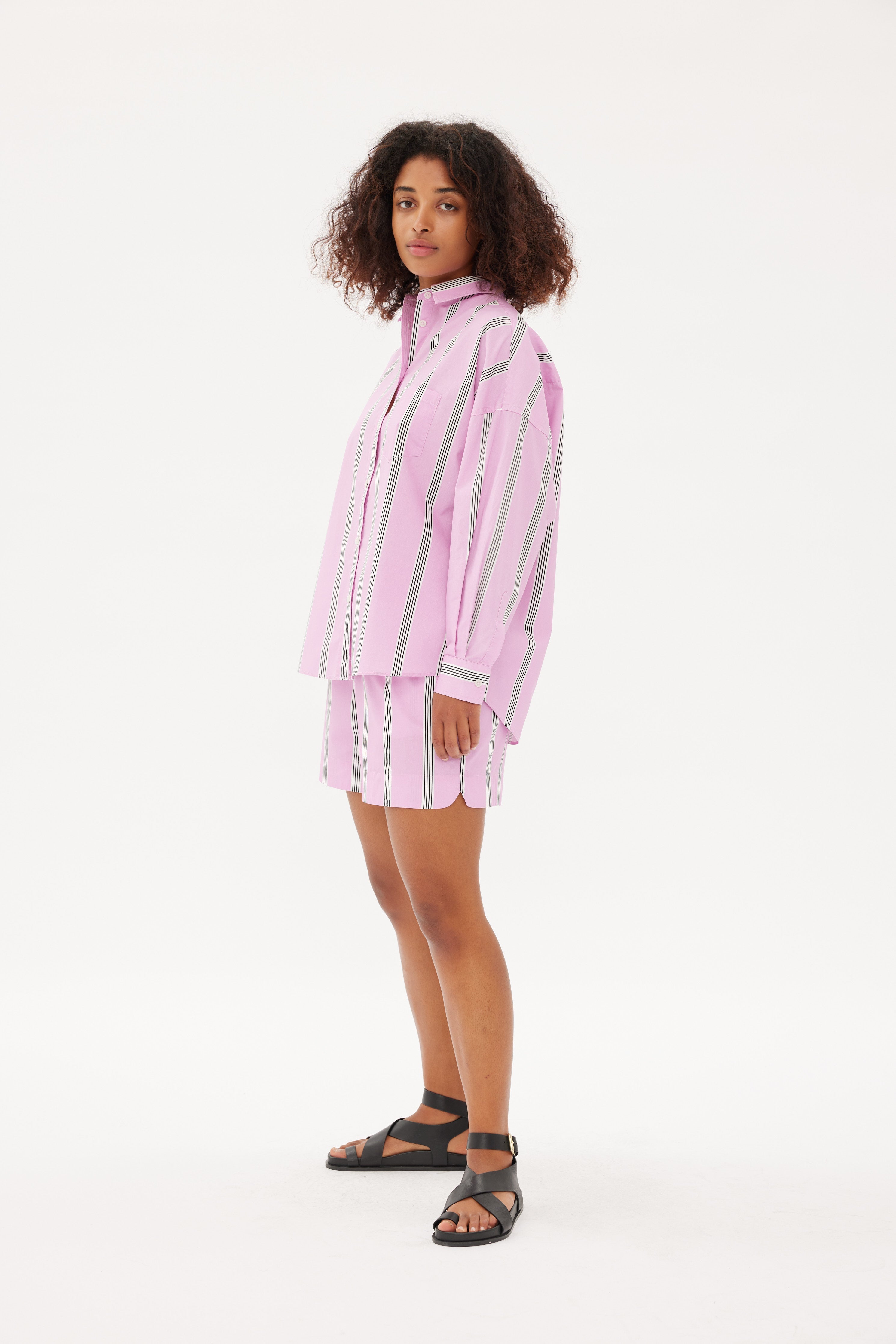 LMND | Chiara Shirt - Pink/White/Black