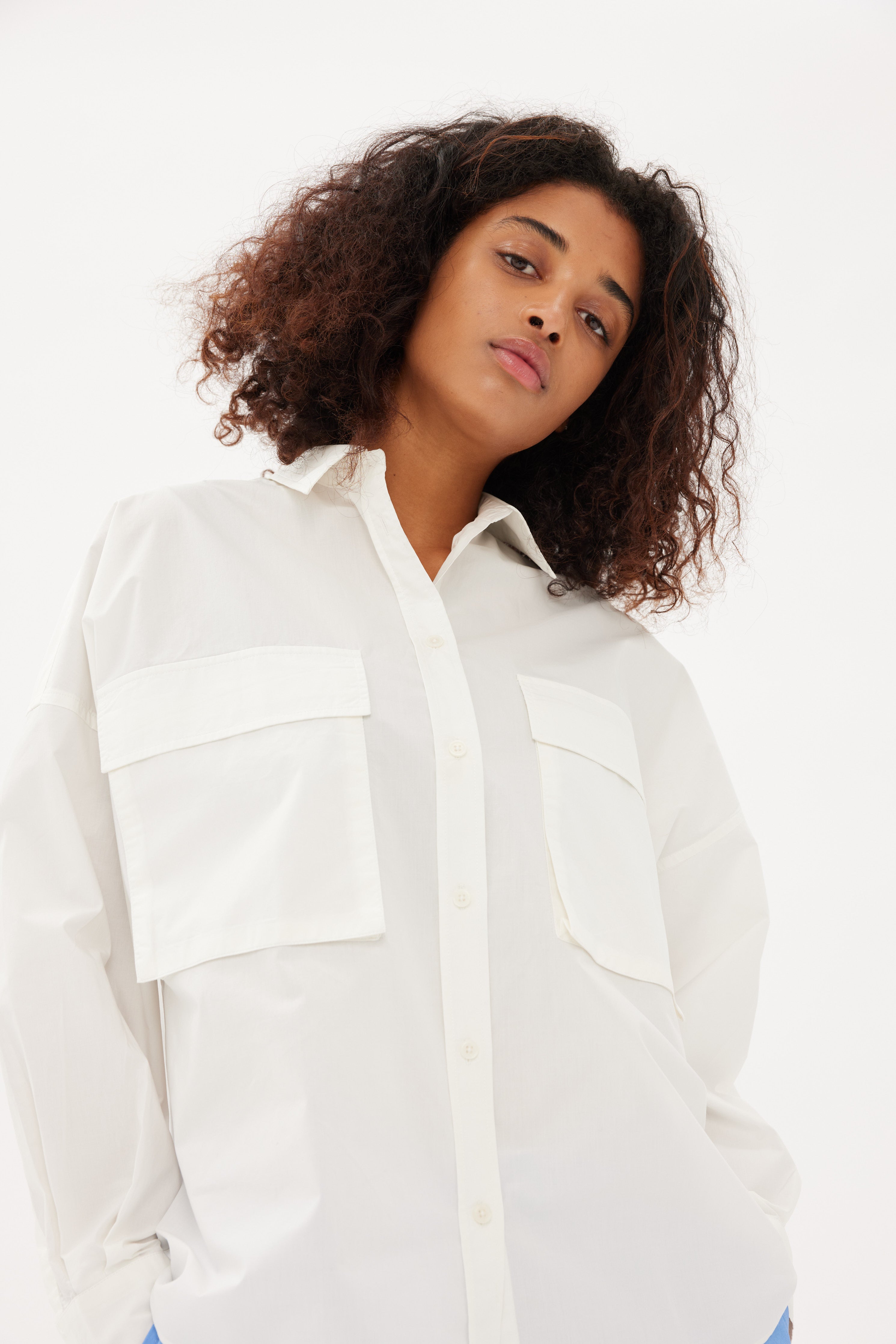 LMND | Chiara Utility Shirt - White