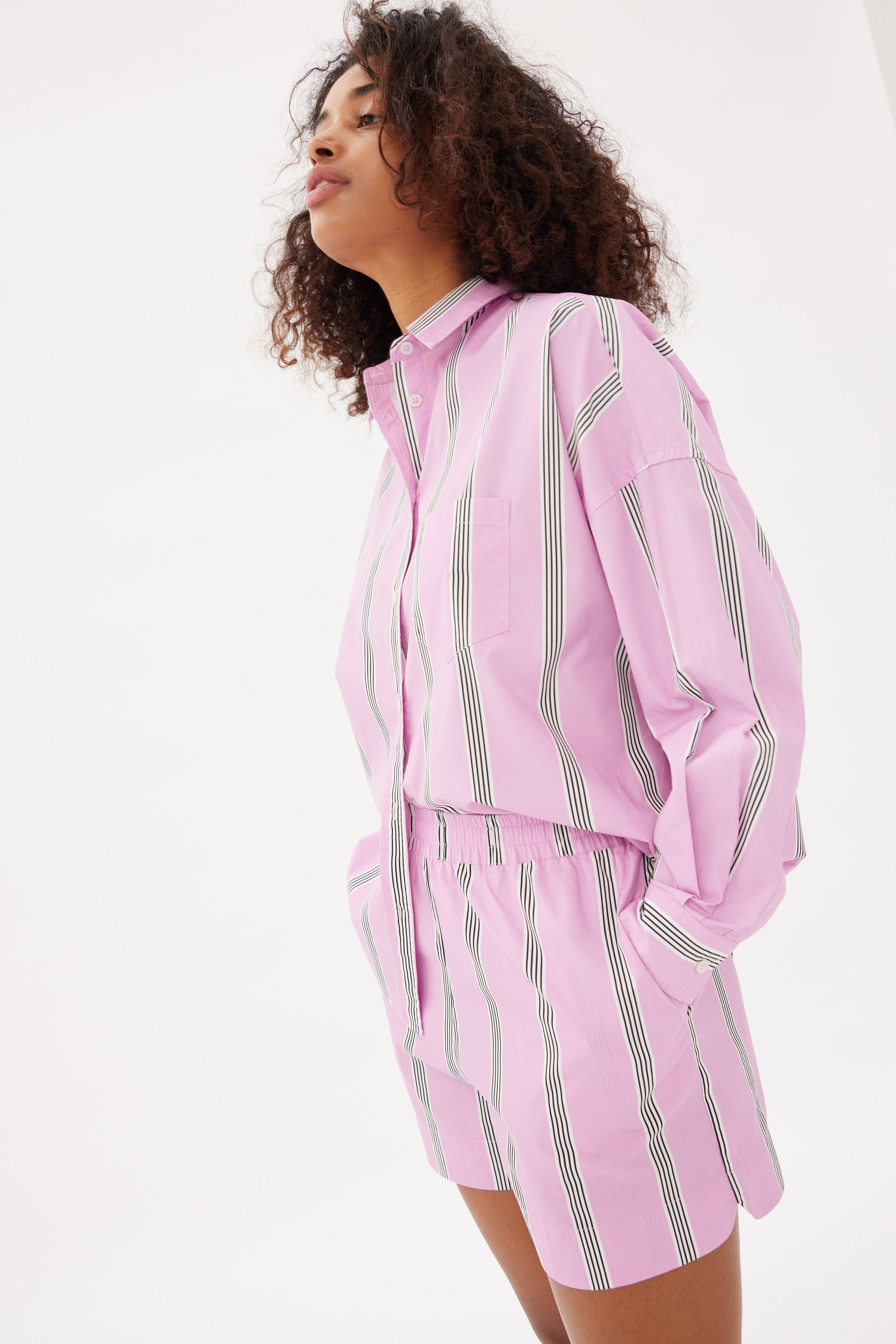 LMND | Chiara Shirt - Pink/White/Black