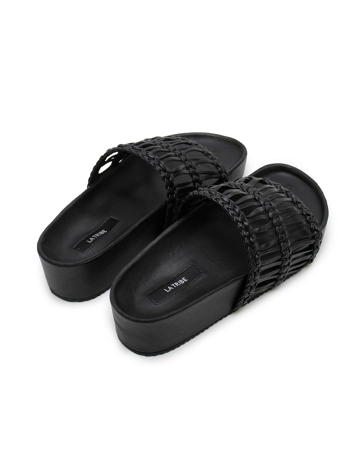 La Tribe | Lou Platform Slide - Black