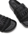 La Tribe | Lou Platform Slide - Black