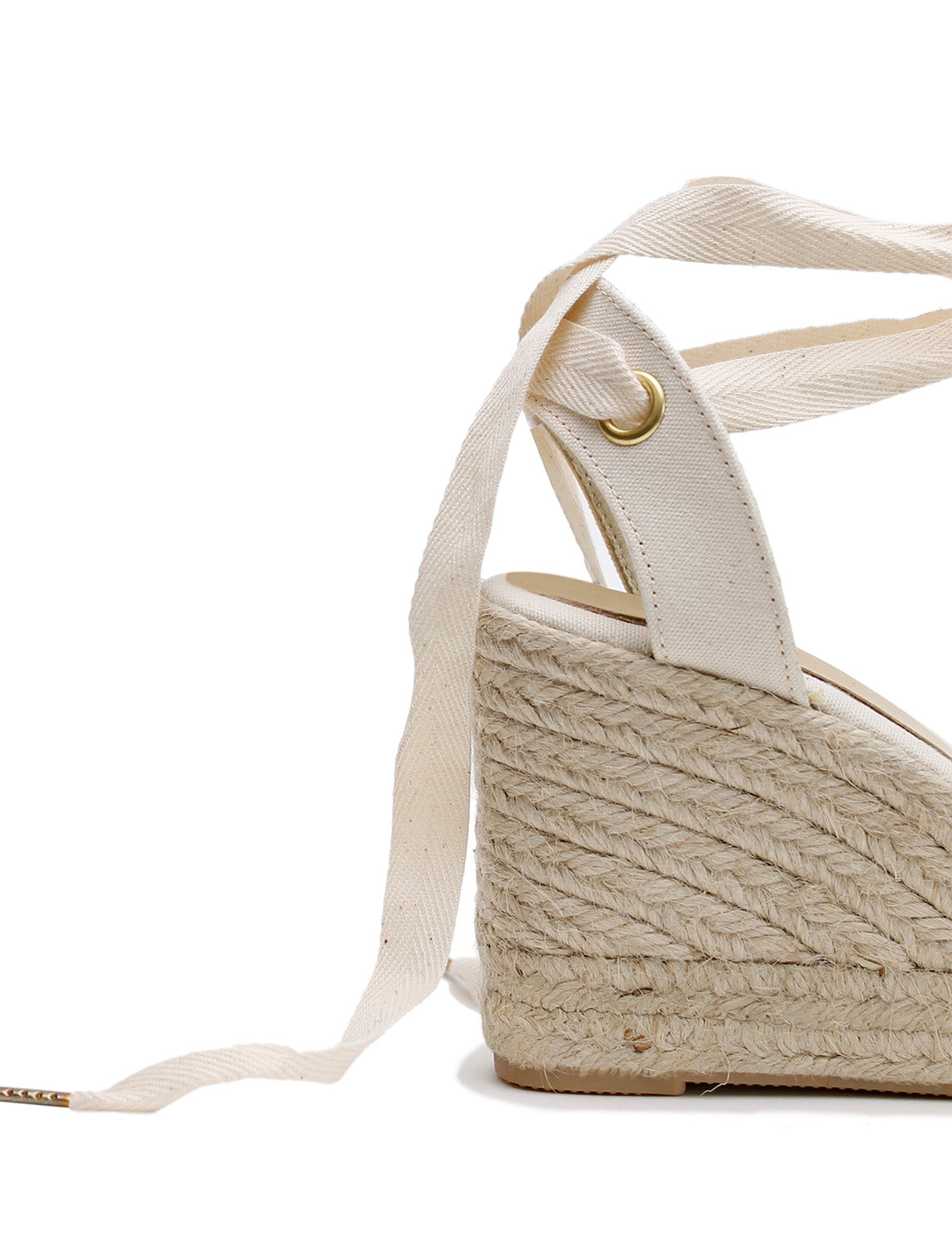 La Tribe | Low Wedge Esperdrille - Cream