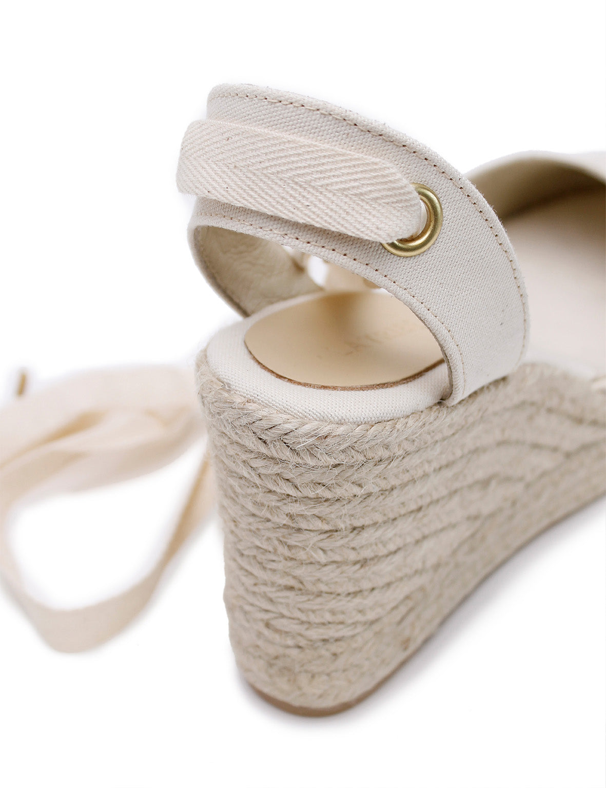 La Tribe | Low Wedge Esperdrille - Cream