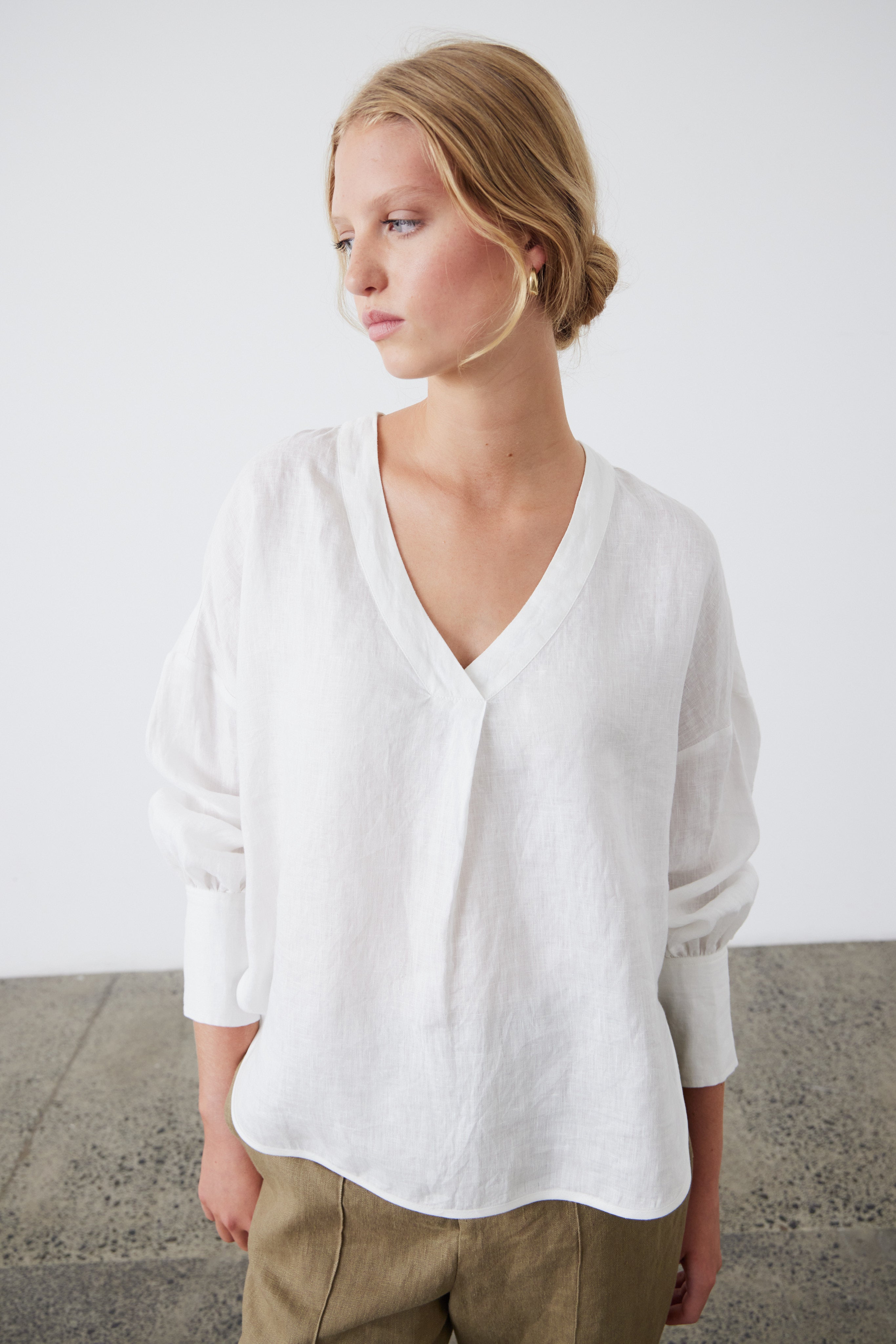 Laing | Palma Scoop Blouse - White