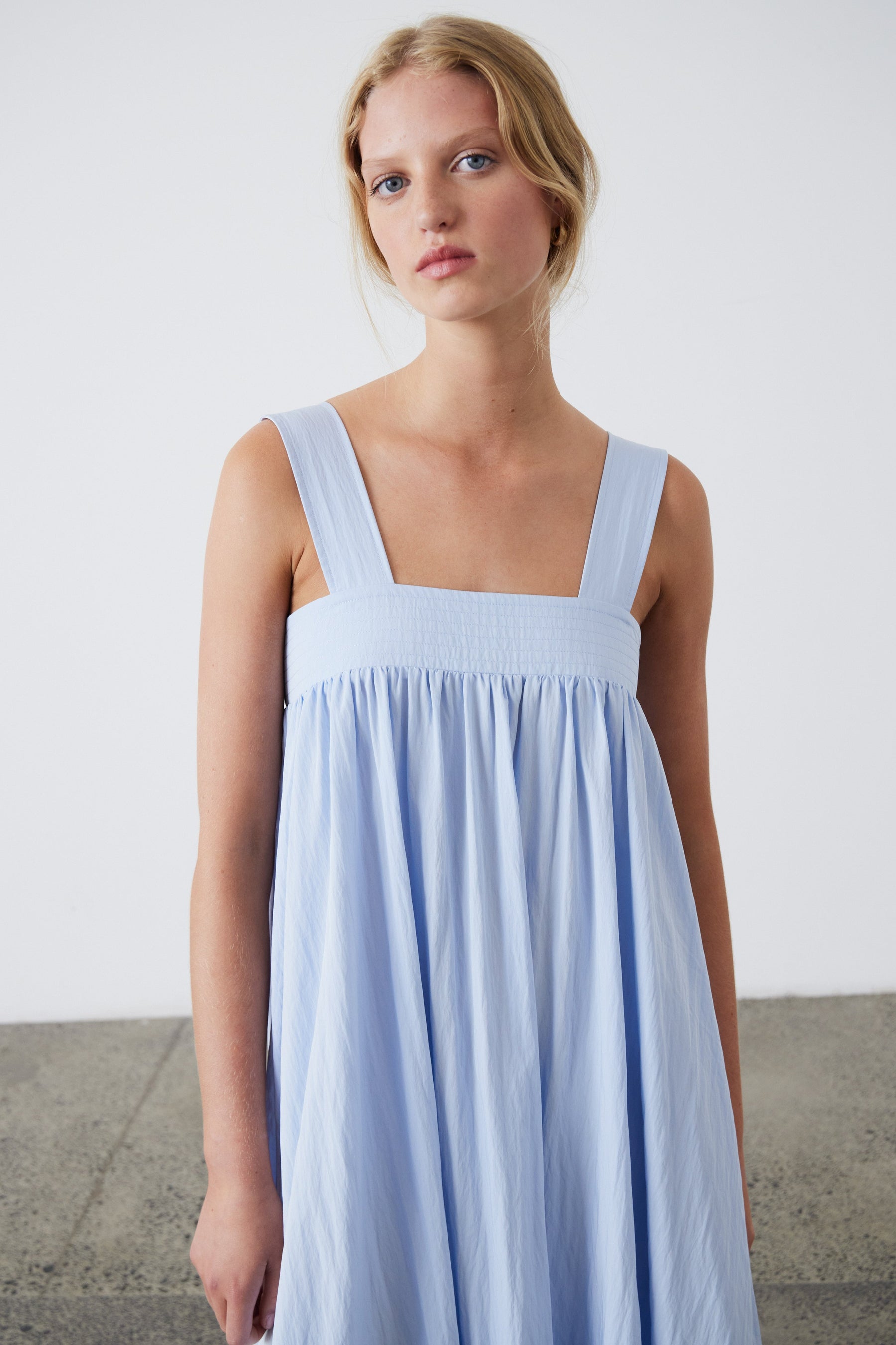 Laing | Ana Dress - Dusky Blue