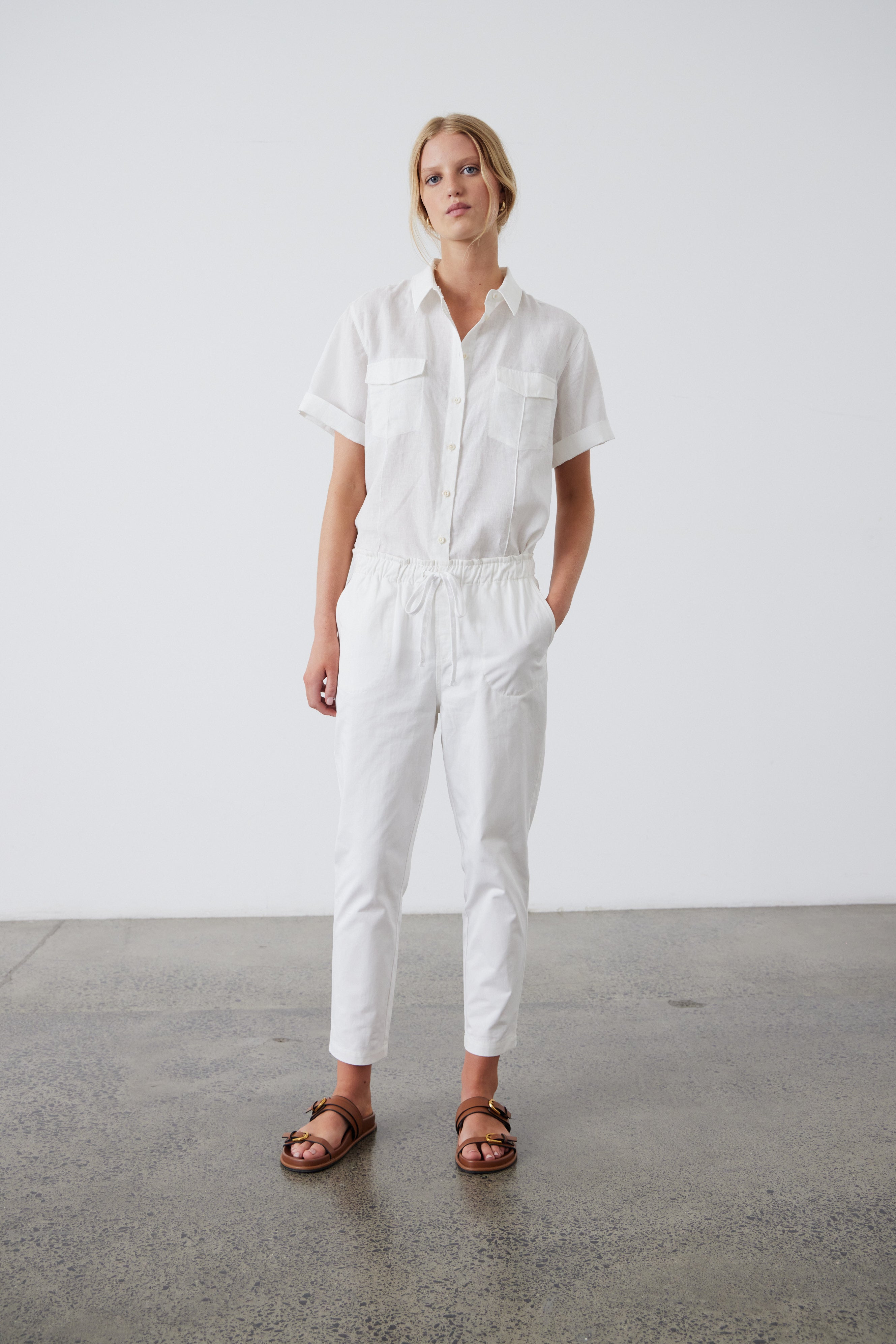 Laing | Stella Pant - White