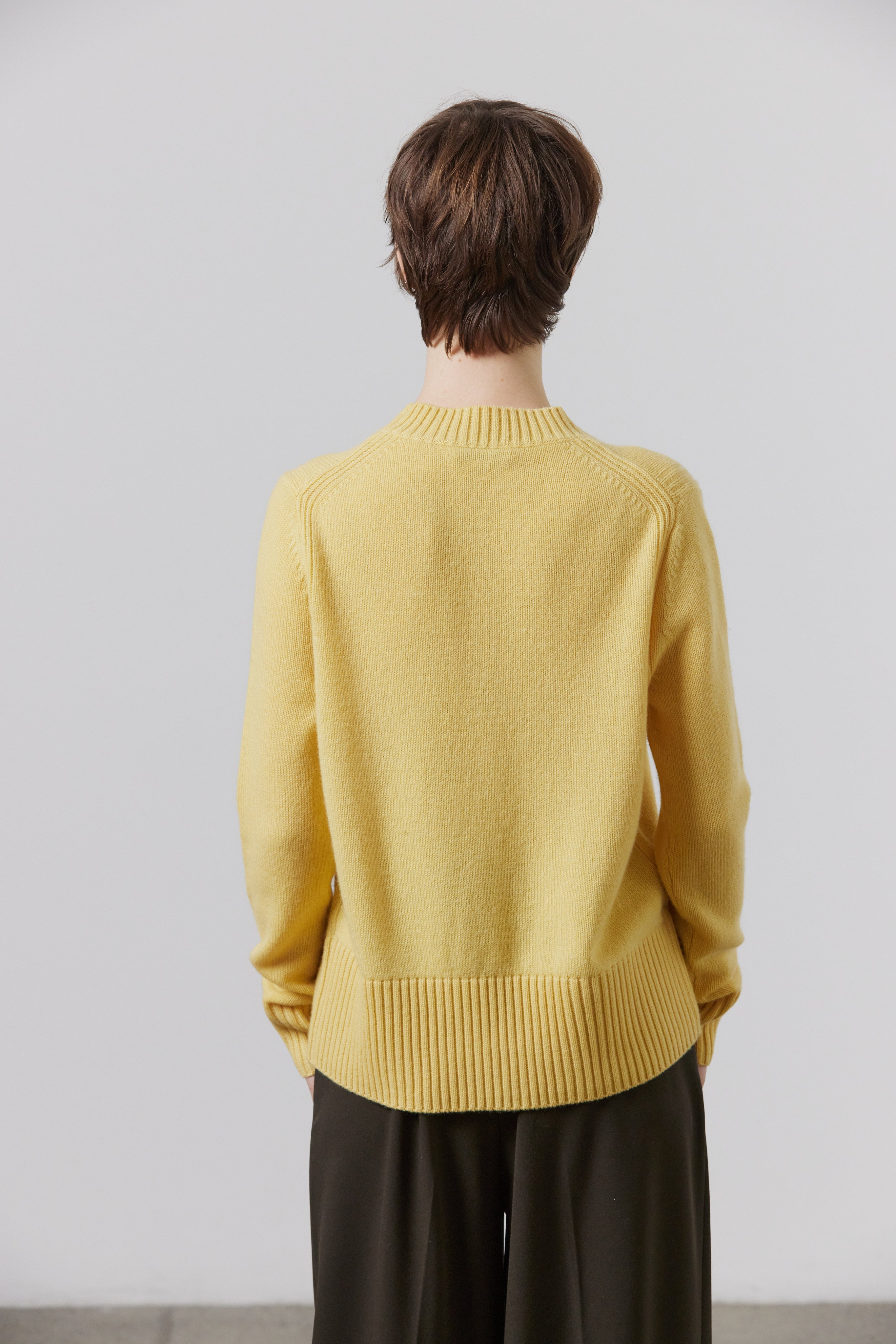 Laing | Chunky Cashmere Crew - Winter Yellow