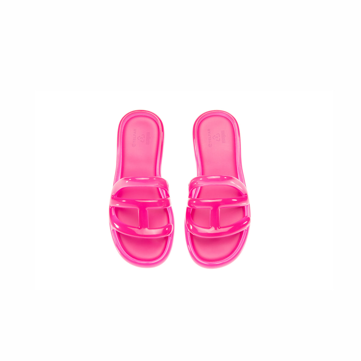 Melissa x Telfar | Jelly Slide - Clear Pink