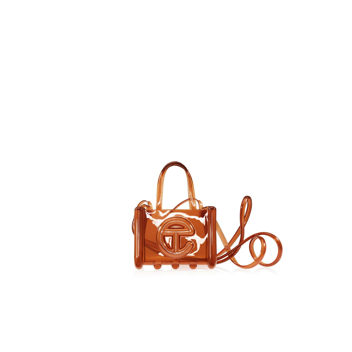 Melissa x Telfar | Small Jelly Shopper Bag - Clear Brown