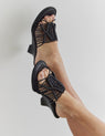 La Tribe | Macrame Wedge - Black