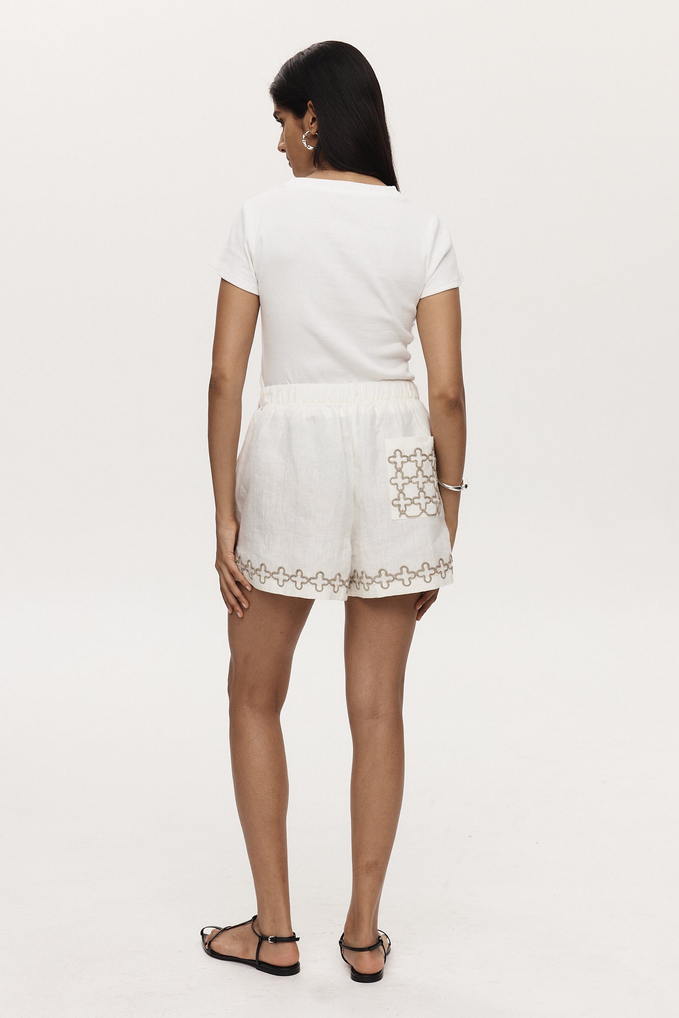 Marle | Alisa Short - Ivory Embroidery