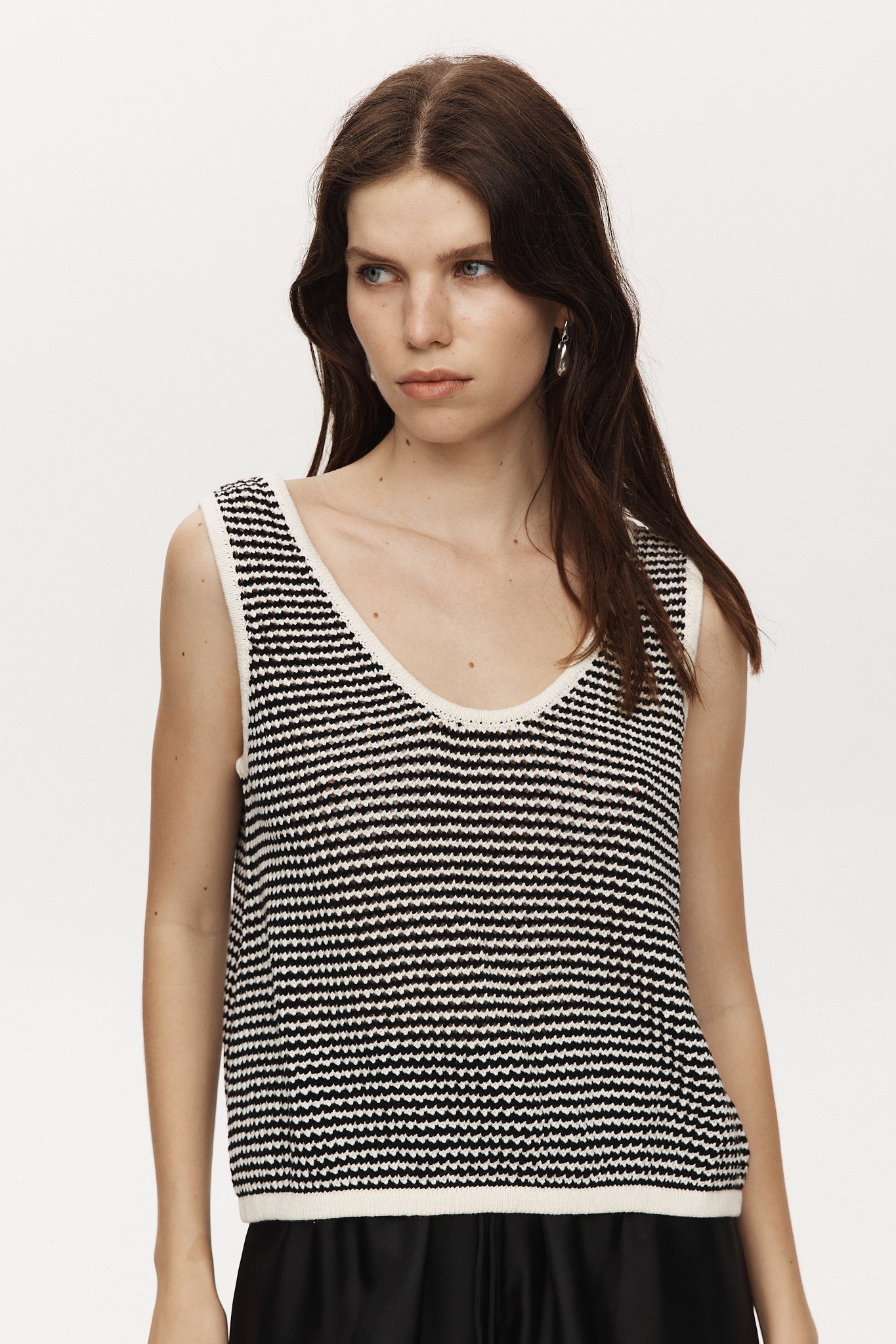 Marle | Nova Top - Black/Ivory