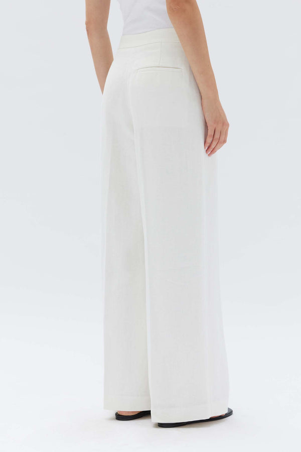 Assembly Label | Melinda Linen Trouser - Antique White