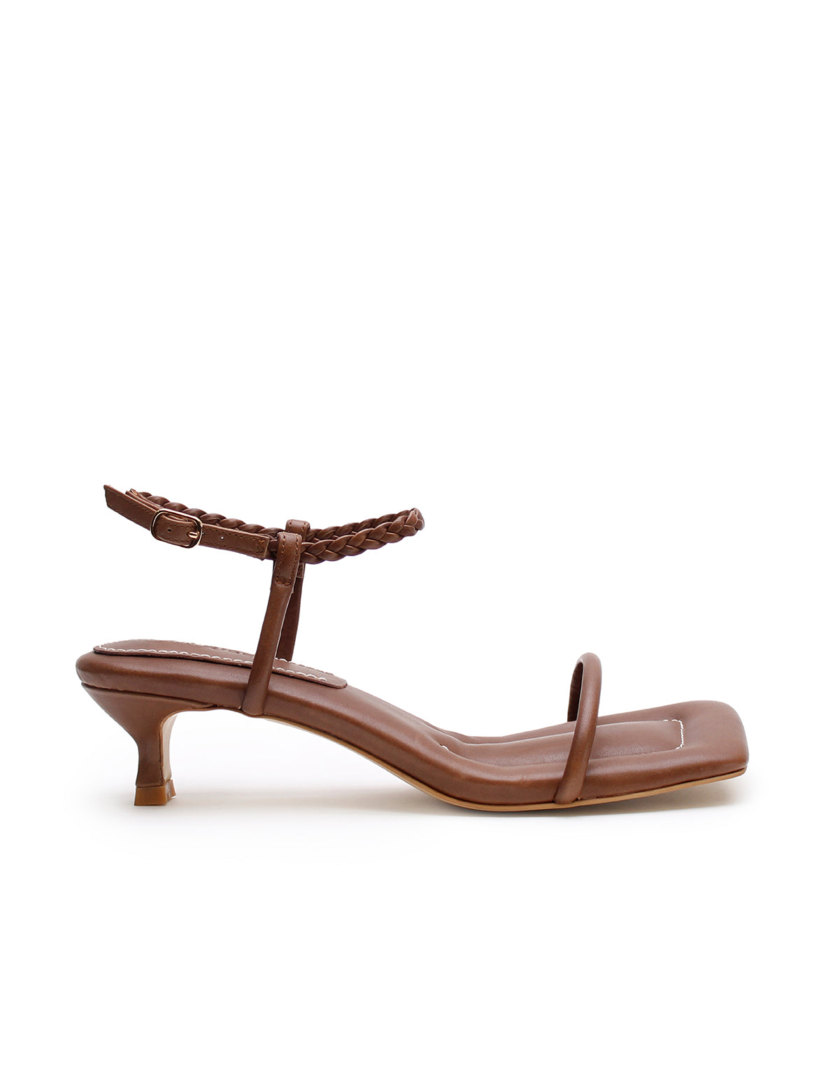 La Tribe | Padded Kitten Heel - Pecan