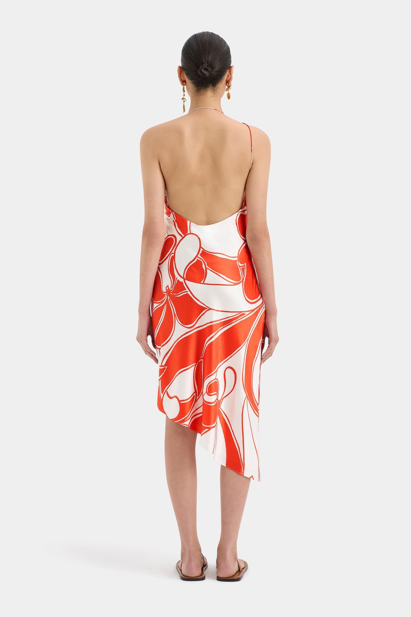 SIR The Label | Ramona Asymmetrical Bias Dress - Mariposa Lily