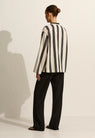 Matteau | Relaxed Stripe Tunic - Nero Stripe