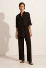 Matteau | Long Sleeve Silk Shirt - Black