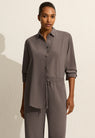 Matteau | Long Sleeve Silk Shirt - Slate