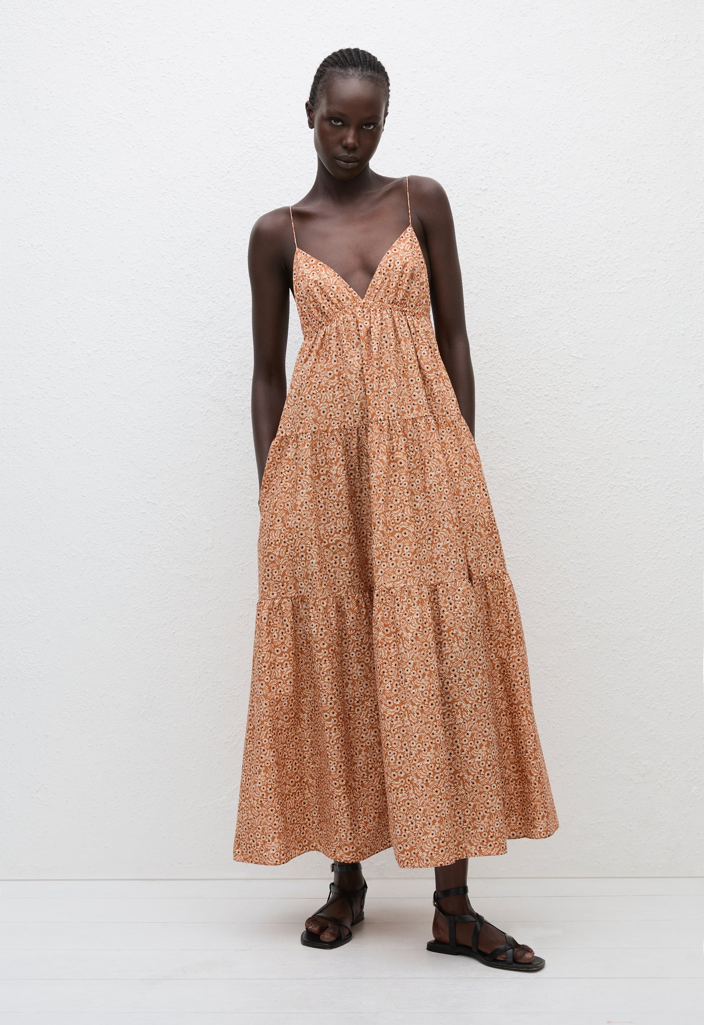 Matteau | Triangle Tiered Sundress - Strawflower