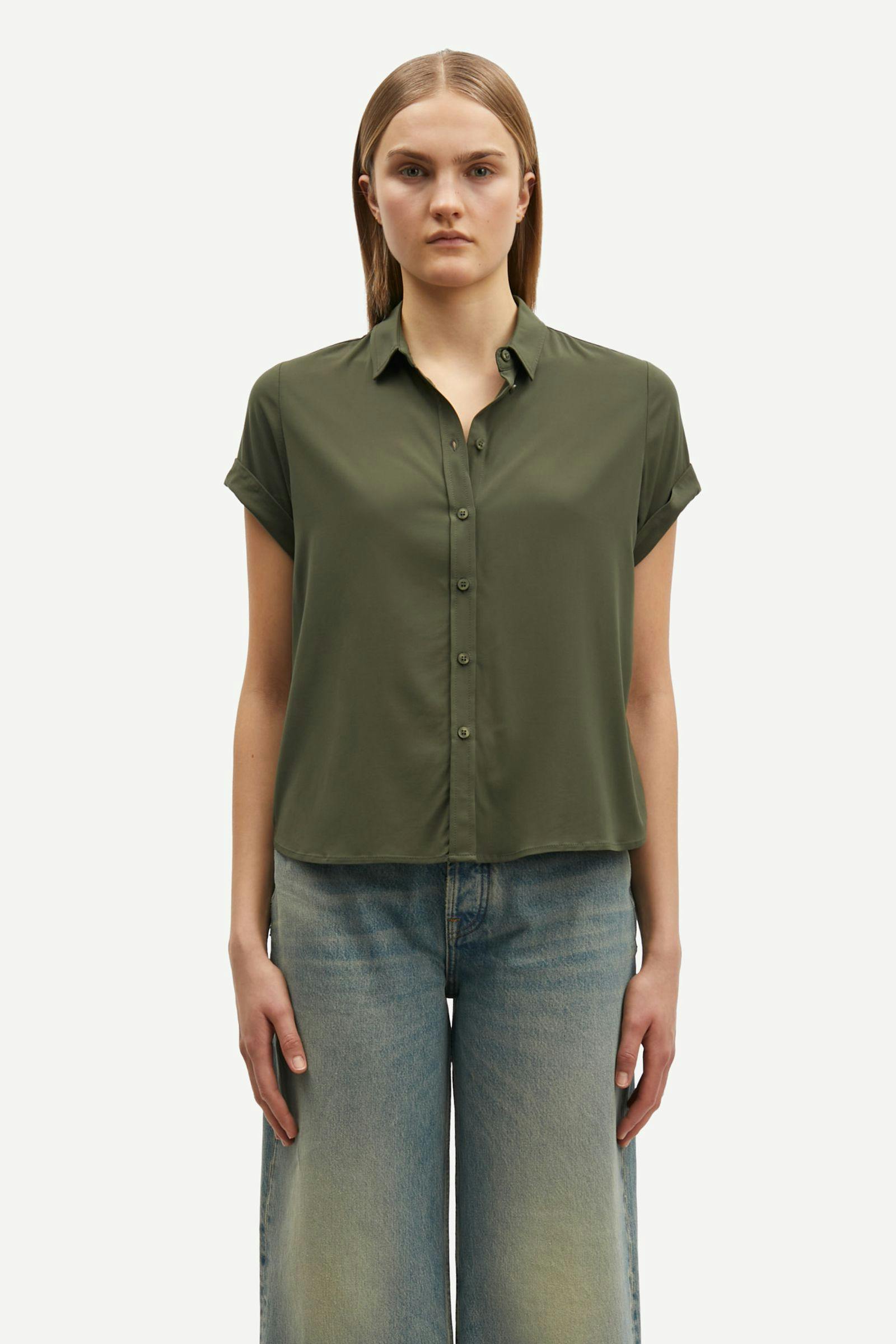 Samsoe Samsoe | Majan SS Shirt - Forest Night