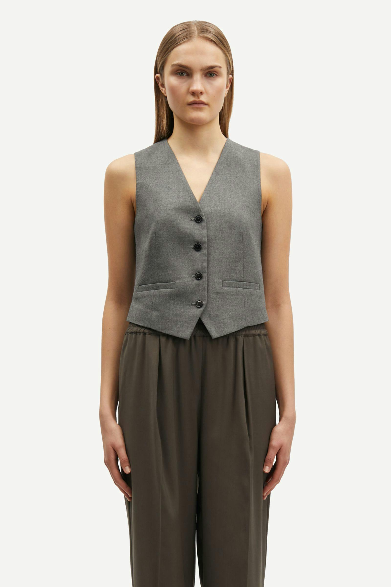 Samsoe Samsoe | Saramona Vest - Grey Mel.