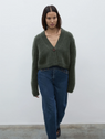 Paris Georgia | Elemental Chunky Cardigan - Green