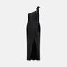 Caitlin Crisp | One Shoulder Wilmer Dress - Black Silk