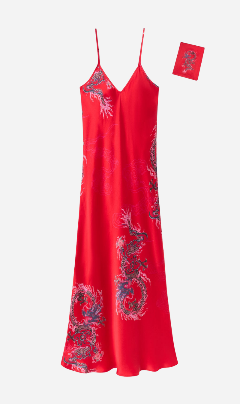 Silk Laundry | 90s Slip Dress - Year Of The Dragon