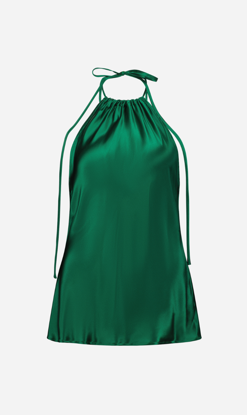 Caitlin Crisp | Walter Halter - Emerald Green Silk