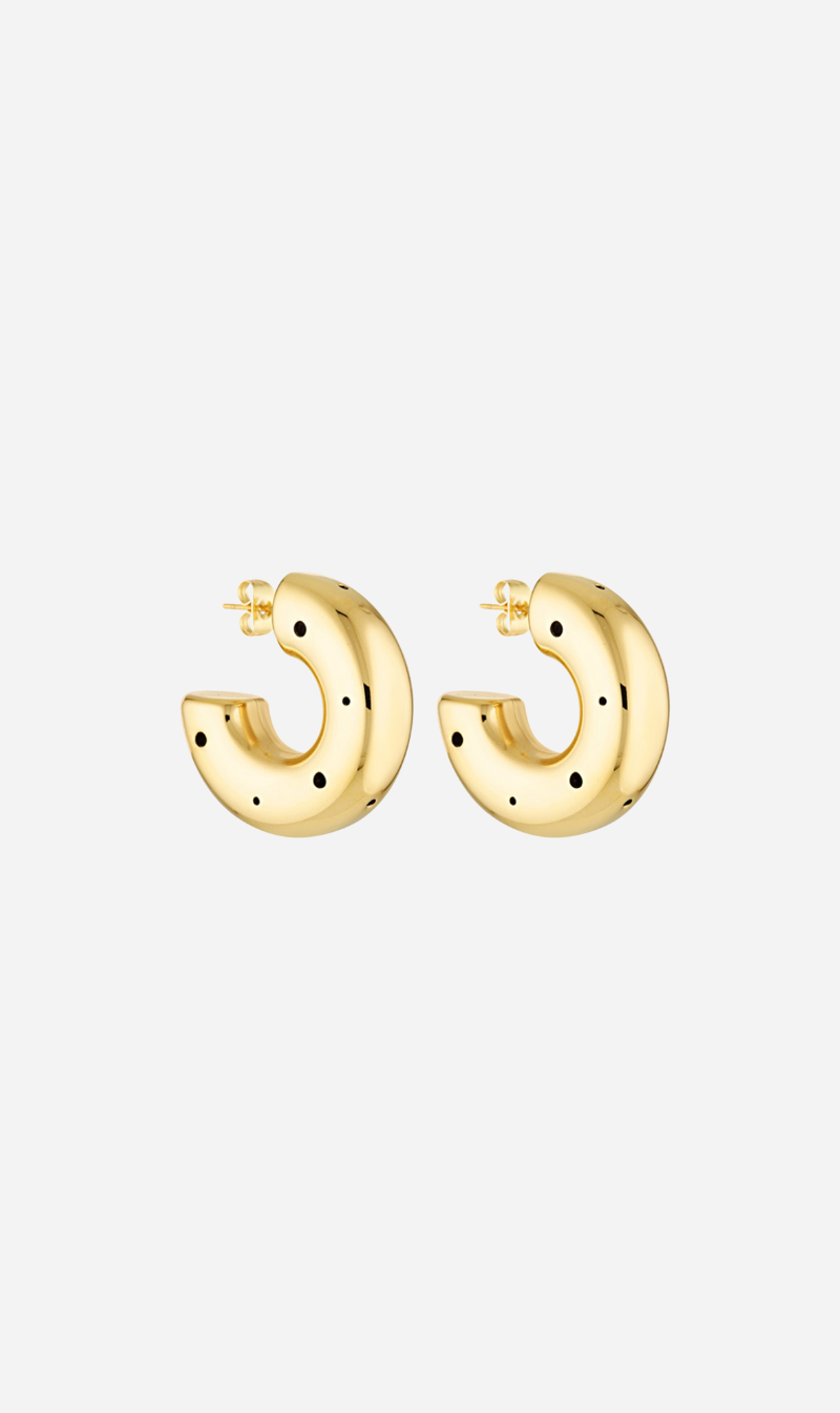 Porter Jewellery | Sphere Chubby Hoops - Gold