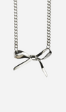 Meadowlark | Bow Necklace Large 45cm - Sterling Silver