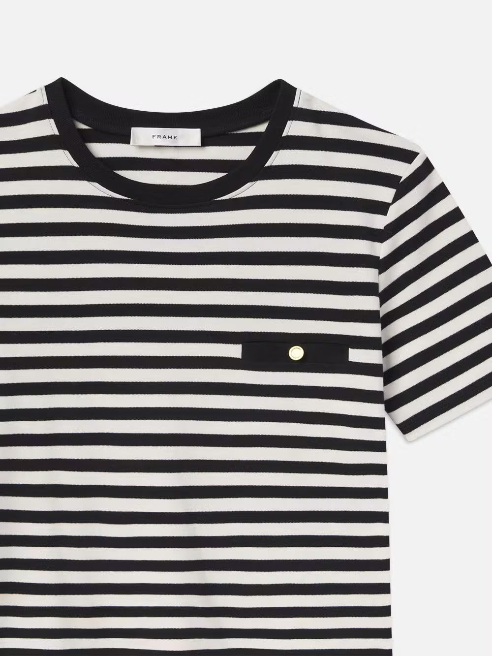 Frame Denim | Striped Pocket Tee - Black Multi