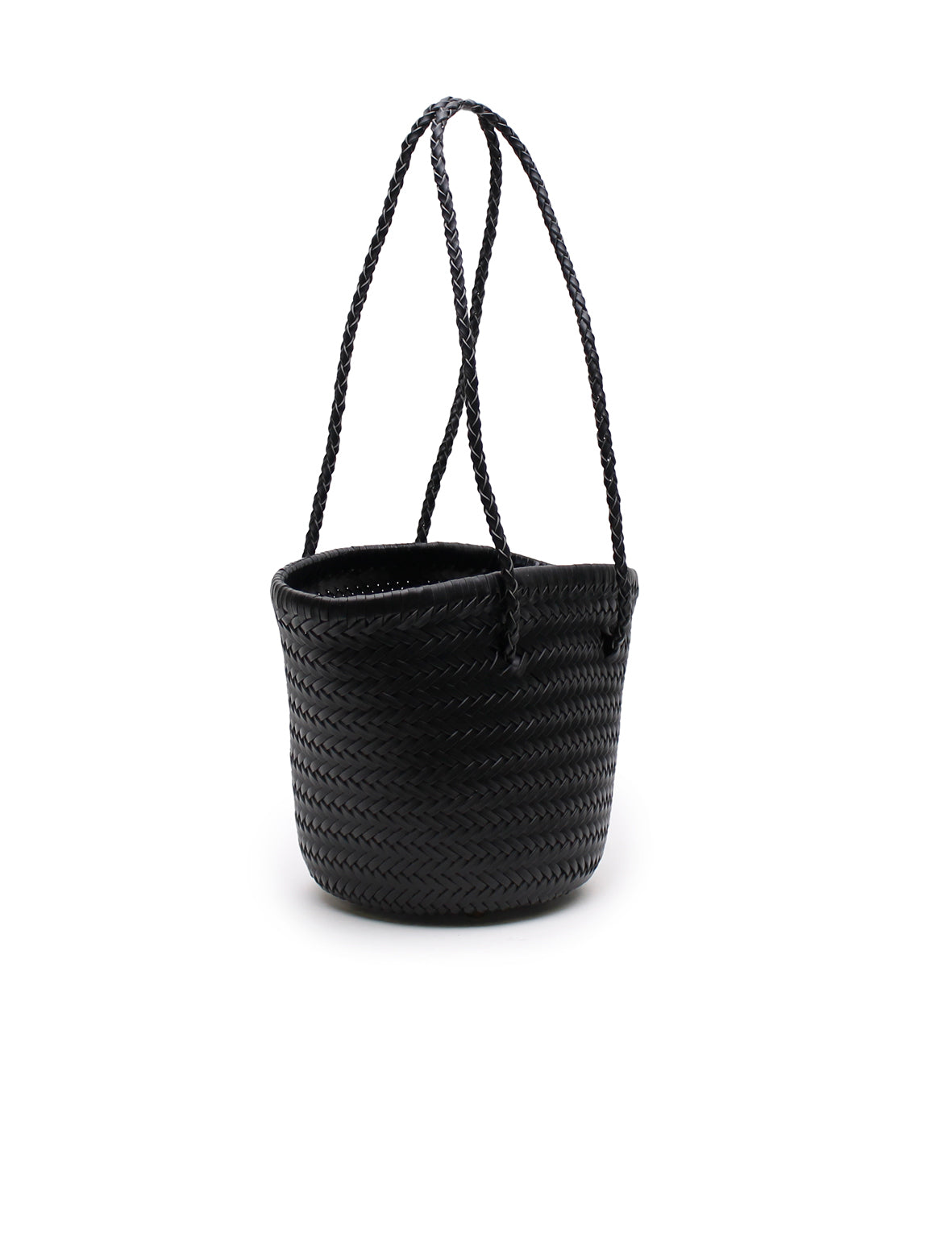 La Tribe | Woven Bucket Bag - Black