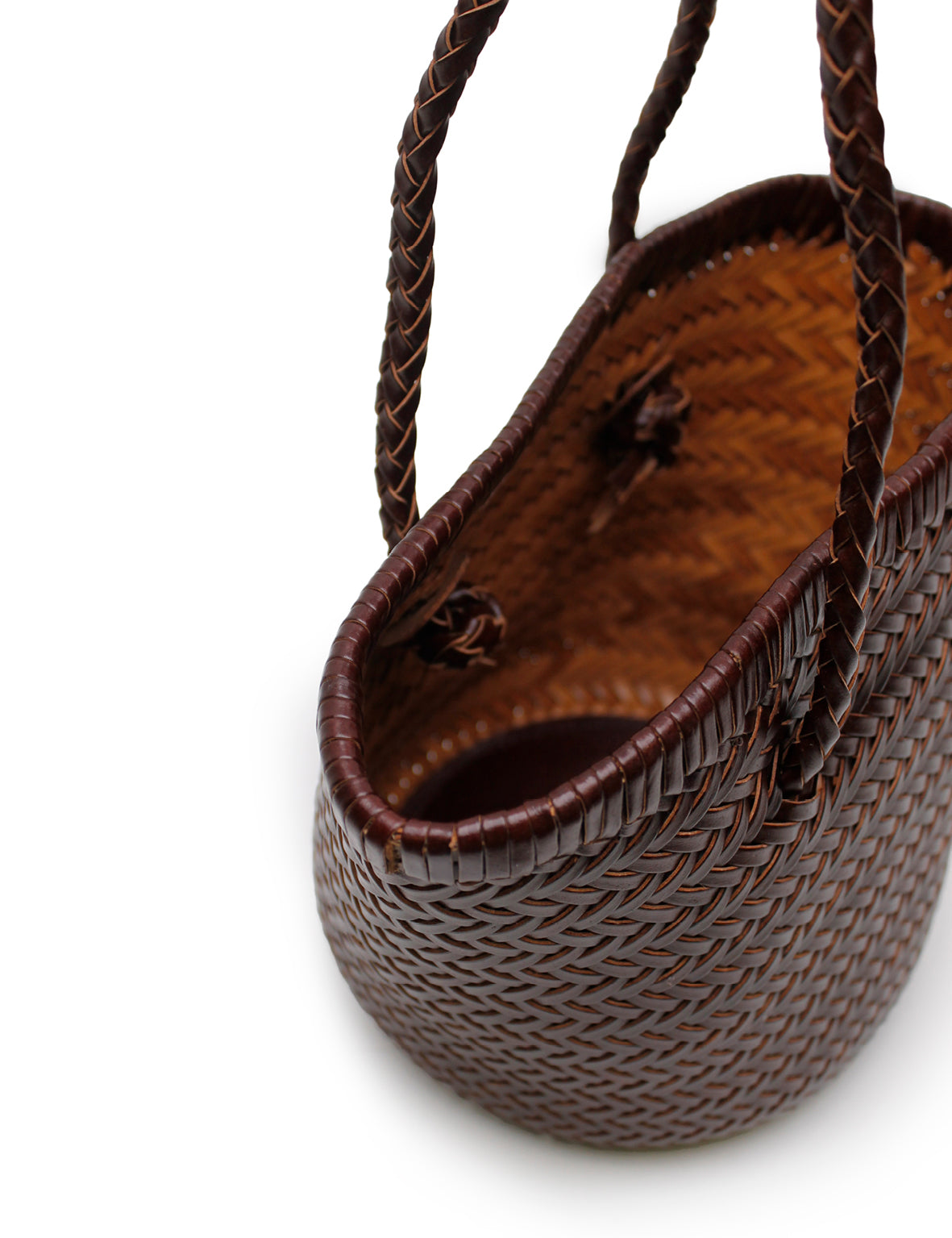 La Tribe | Woven Bucket Bag - Brown