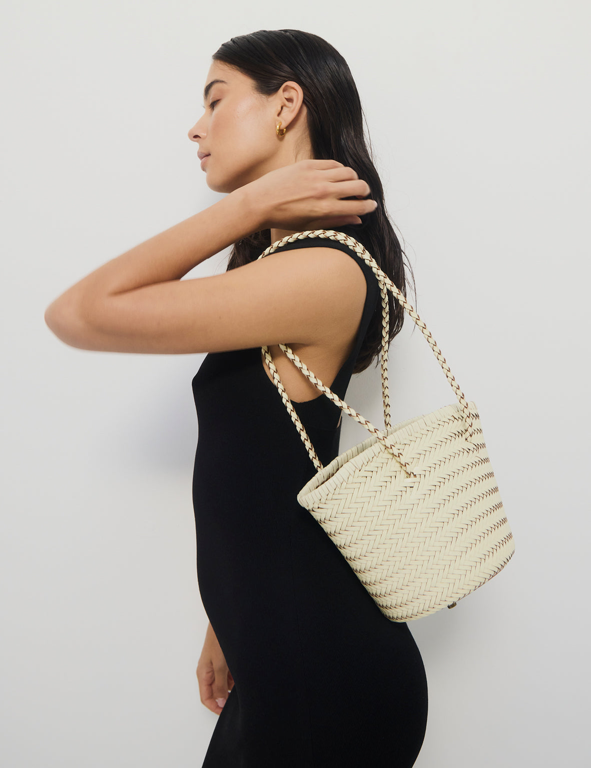 La Tribe | Woven Bucket Bag - Cream