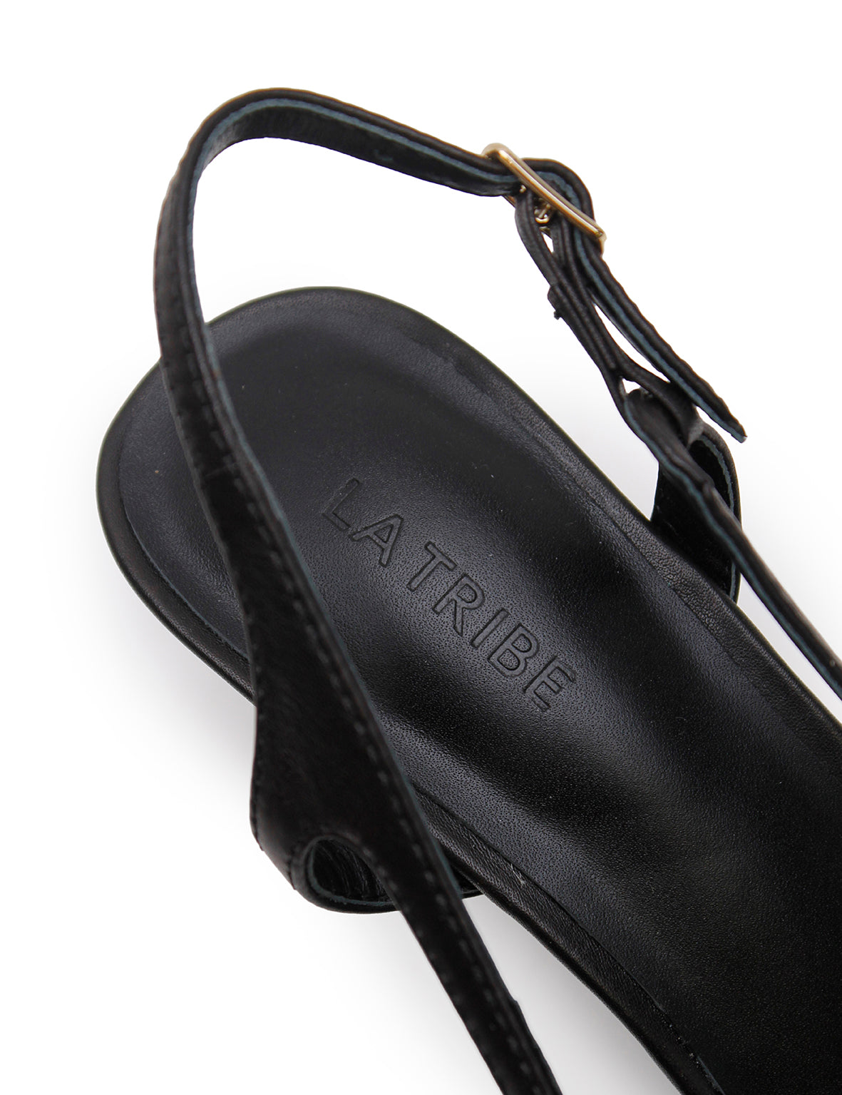 La Tribe | Woven Sling Back - Black