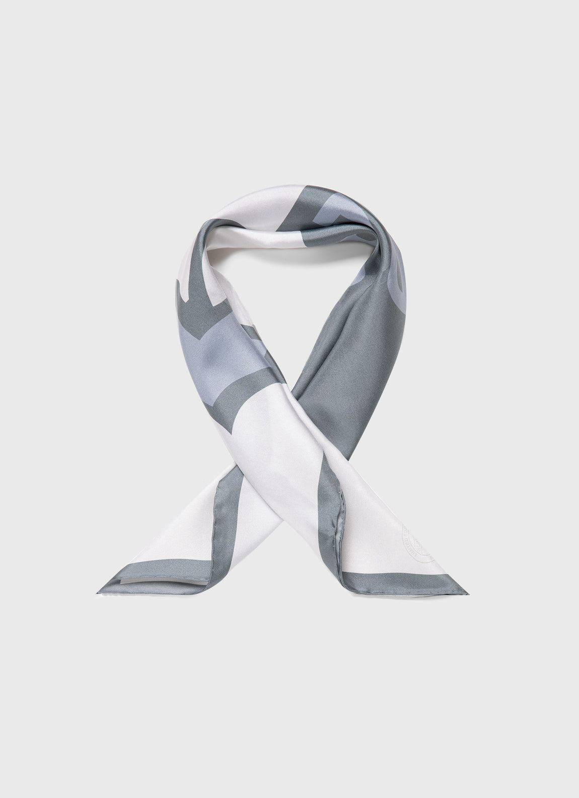 Sunspel | Linear Silk Scarf - Smoke Green