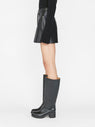 Frame | High 'N' Tight Recycled Leather Skirt - Noir
