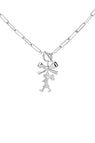 Karen Walker | Girl With The Bow Necklace 45cm - Silver