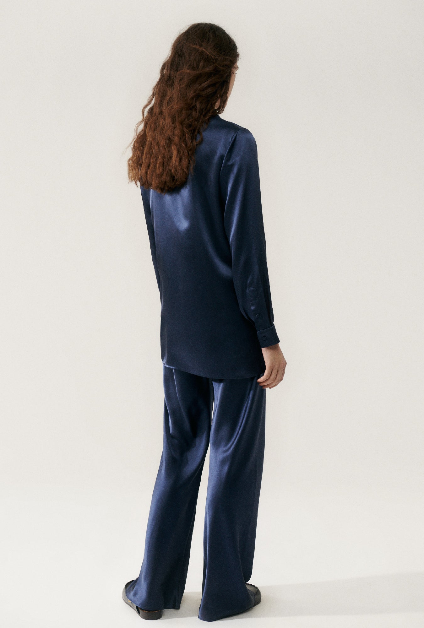 Silk Laundry | Relaxed Blazer - Midnight