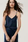 Silk Laundry | Bias Cut Cami - Midnight