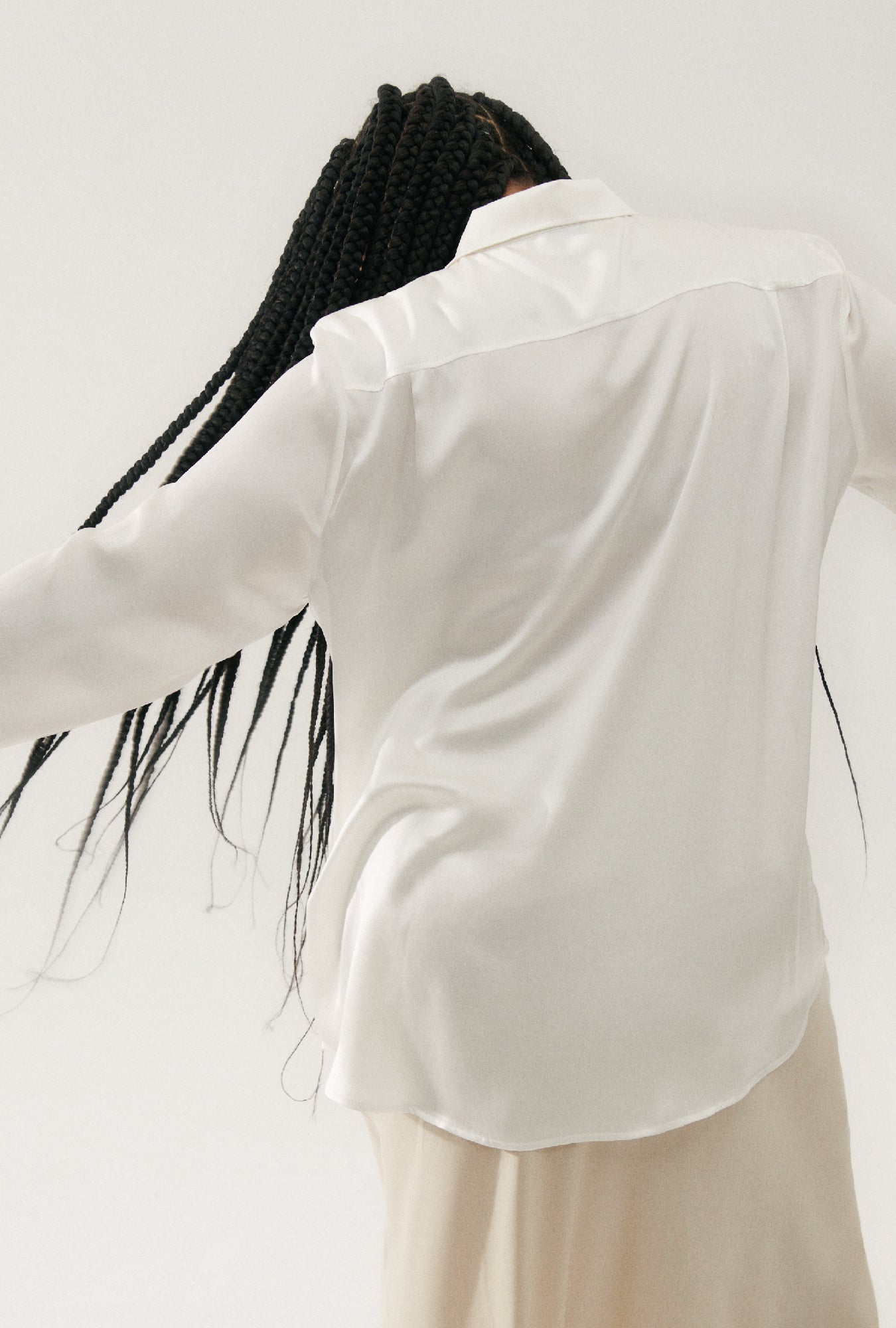 Silk Laundry | Boyfriend Shirt - White