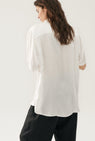 Silk Laundry | Short Sleeve Boyfriend Shirt - White