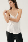 Silk Laundry | Bias Cut Cami - White