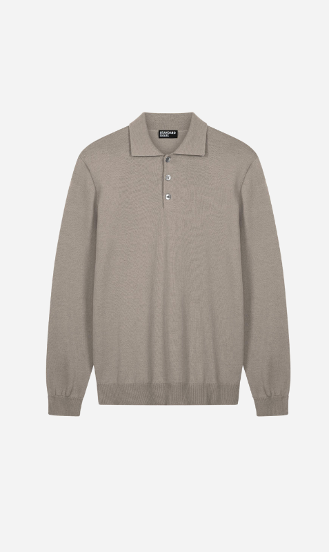 Standard Issue | Merino Polo Shirt - Grullo